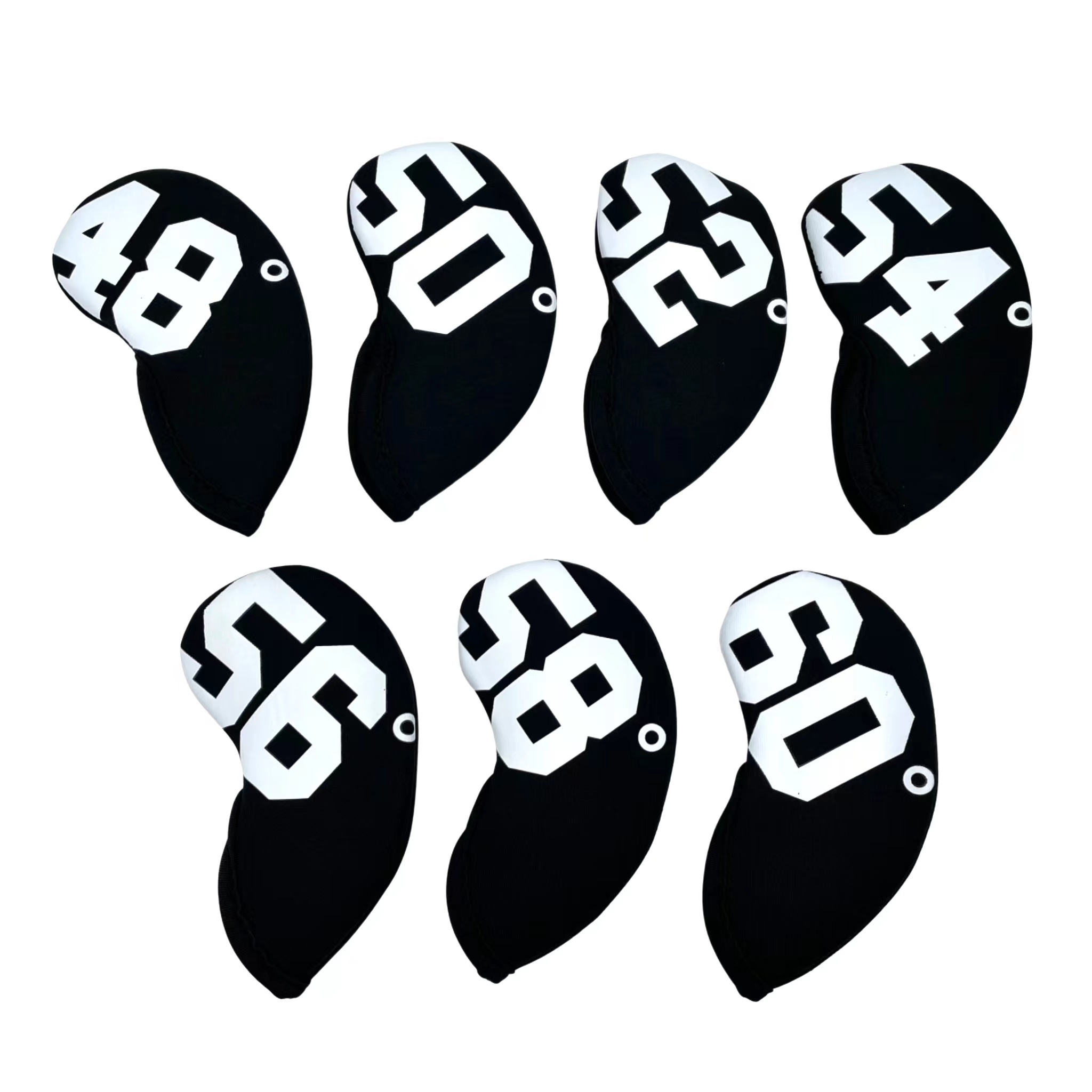 Cubierta de cabeza de palo de Golf, cuña de arena Simple, impresión de 48 °-60 grados, cubiertas de hierros, Protector de cabeza de hierro, accesorios de Golf, 1 unidad