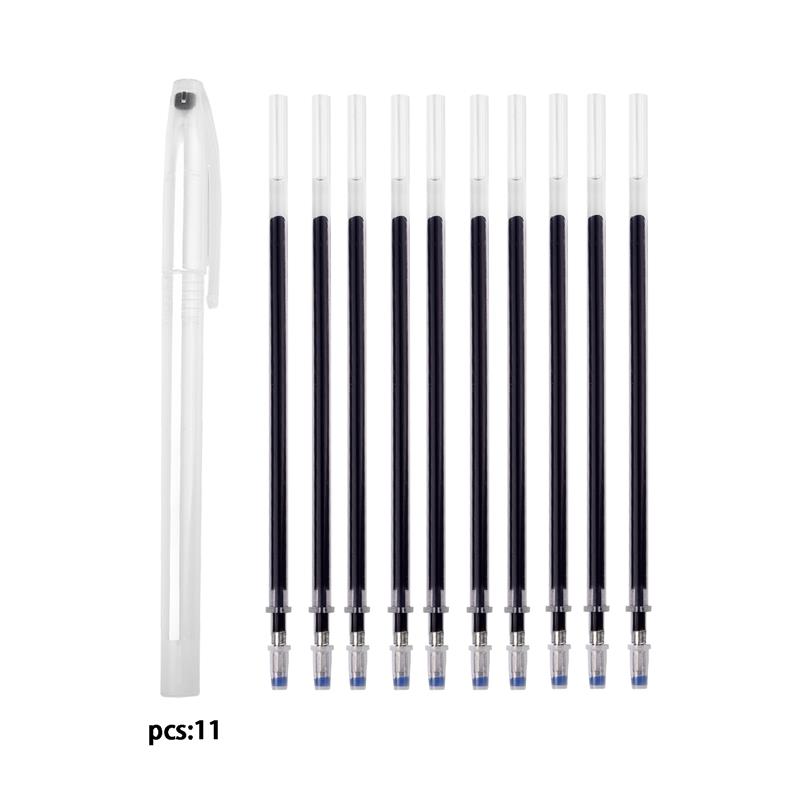 Stylo marqueur magique effaçable à la chaleur, 10 pièces/ensemble, stylo pour tissu disparaissant la température, marquage de ligne, accessoires de couture artisanaux pour bricolage: Gris clair