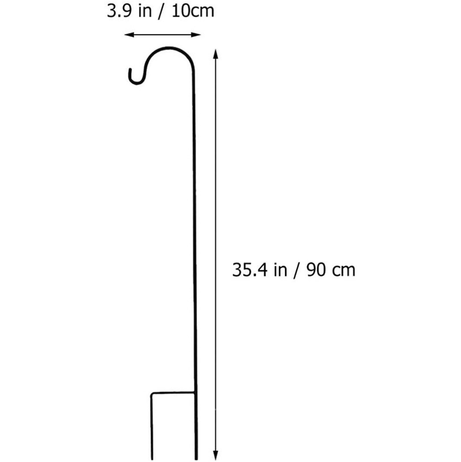 Lantaarn Plant Haak Binnenplaats Herder Haak Smeedijzeren Tuin Lamp Haak, Roest-Proof Grond Staaf, ijzer Tuin Straat Lamp Haak: B