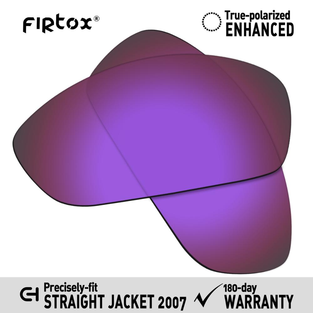 Firtox true  uv400 polariserede linser erstatning for-oakley straight jacket 2007 solbriller (kun kompatibel linse) - flere: Lilla-polariseret