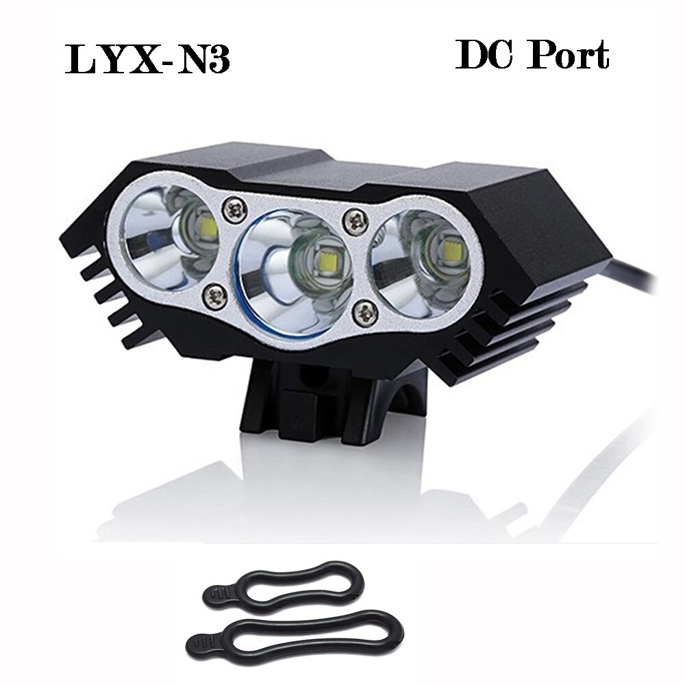 3T6 Regendicht Fiets Stuur Hoofd Verlichting Ebike Fiets Led Licht Koplamp 8.4V Mtb Lamp Rijden Koplamp Cyclus Accessoires