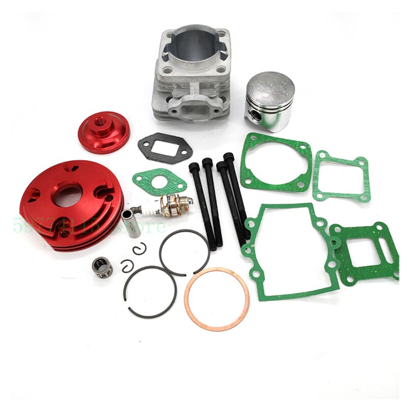 44mm cilindro Assy gran cilindro 44-6 Kit 2 ranuras para 47cc 49cc Mini suciedad ATV bolsillo bicis Minimoto