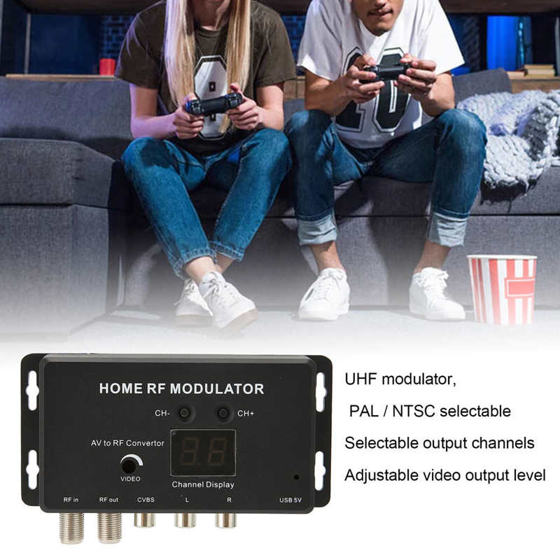 M70RV Tv Link Modulator Ondersteuning Pal/Ntsc Professionele Av Rf Converter Voor Av Bron Set Top Boxes Fm converter