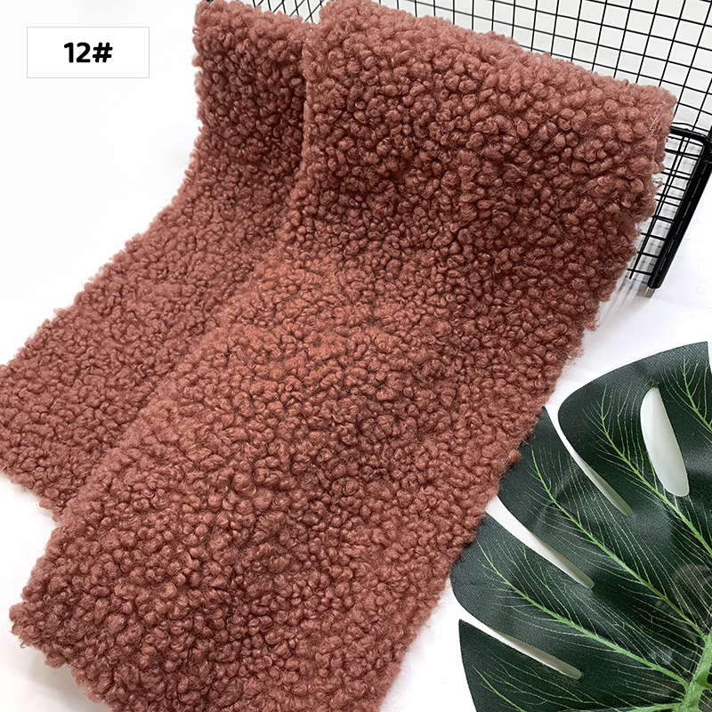 1 Uds., 45x50cm, nueva tela para peluche, felpa Granular suave, Material hecho a mano DIY, ropa, juguete, tela de lana de cordero,: Morado