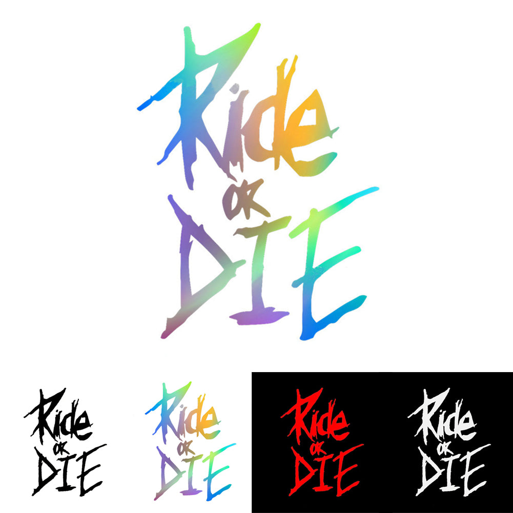 Autocollant réfléchissant pour vélo Ride Or Die, 1 pièce, autocollants pour cadre de moto, Tube supérieur, accessoires décoratifs pour vélo