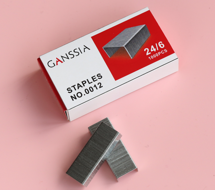 1000pcs/lot Good Office Staples 24/6 for Office Supply School Homen Lovely Stationery (ss-323)