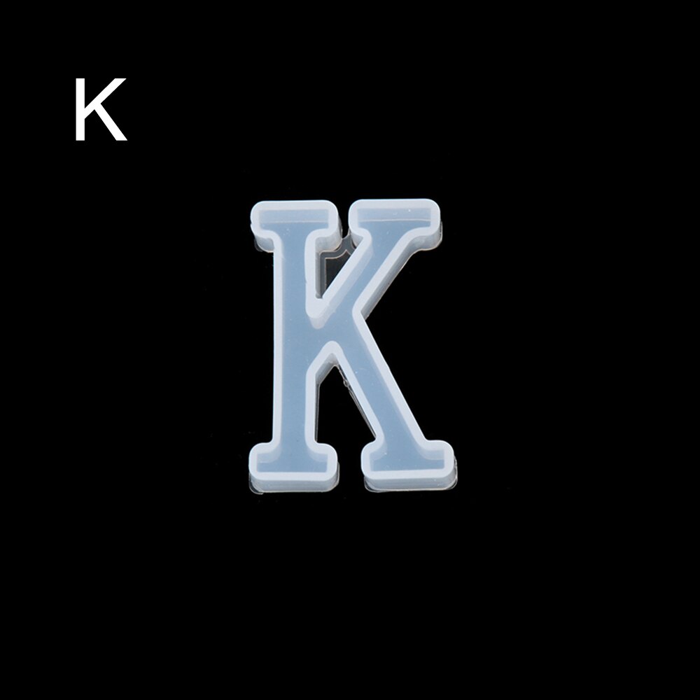 Thuis handgemaakte mal az alfabet engelse letters siliconen mal knutselen sieraden maken diy transparante epoxyhars mallen voor sieraden: K
