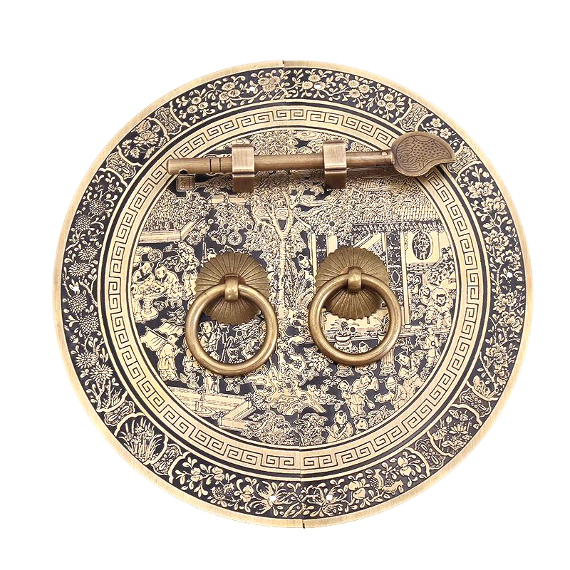 Chinese Antieke Meubels Koperen Fittingen 140/180/240Mm Kasthandvat Schoen Boekenkast Garderobe Deurklink Retro Meubels