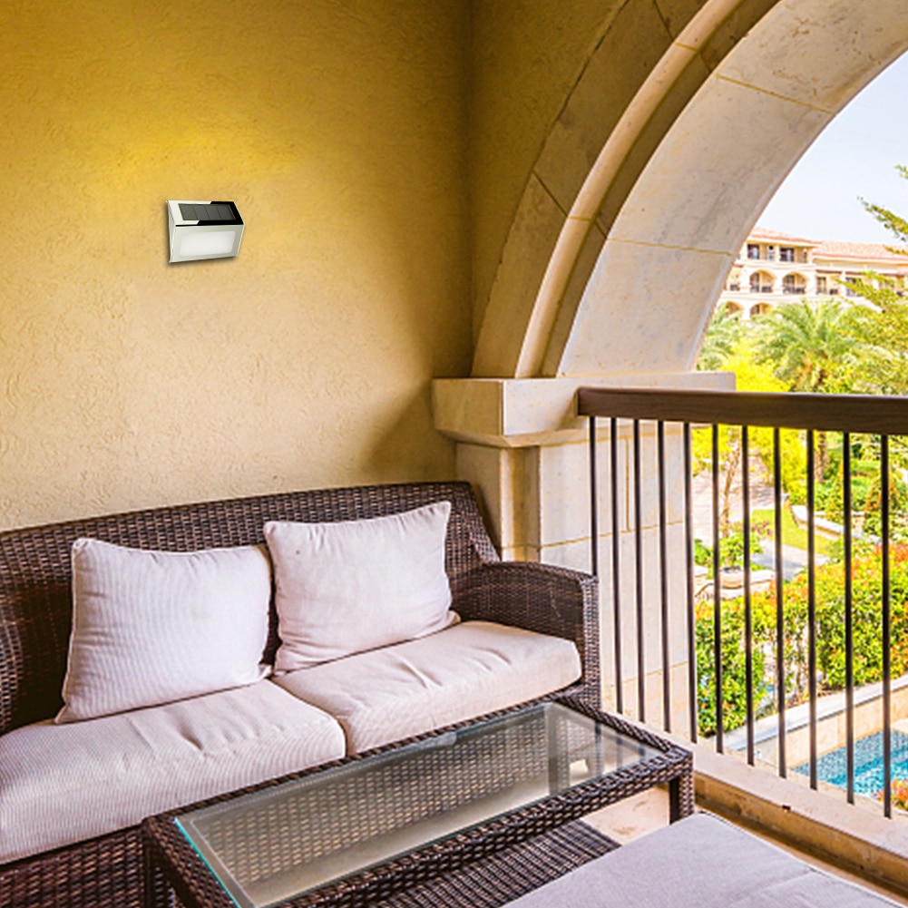 Luz Solar de 2 LEDs, luz Solar amarilla blanca, lámpara Solar con Sensor de seguridad inalámbrica, lámpara de pared, luces de calle, iluminación decorativa para exteriores