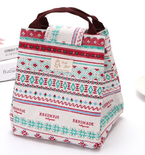 Waterdichte Lunch Tas Voor Vrouwen Kinderen Mannen Cooler Lunchbox Tas Tote Canvas Lunch Tas Fles Isolatie Pakket Draagbare: 2