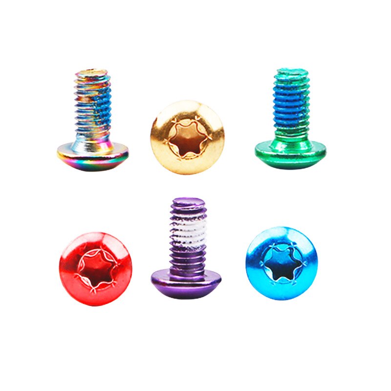 IIIPRO Bicycle Disc Brake Screws Alloy Steel Torx T25 M5x11.5mm Fixing Bolts Iamok For Mountain Bike 12 Pcs