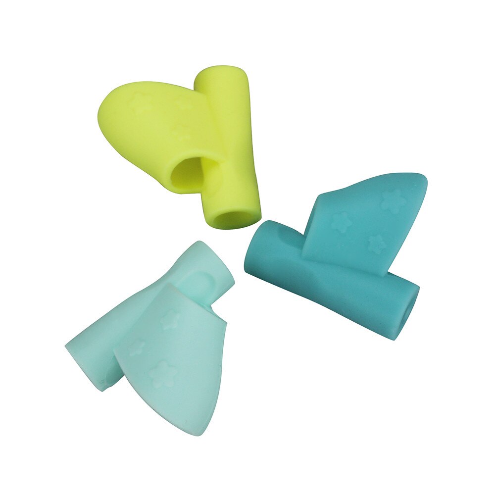 3pcs Children Writing Pencil Pan Holder Kids Learning Practise Silicone Pen Aid Grip Posture Correction Device For Students #W: B