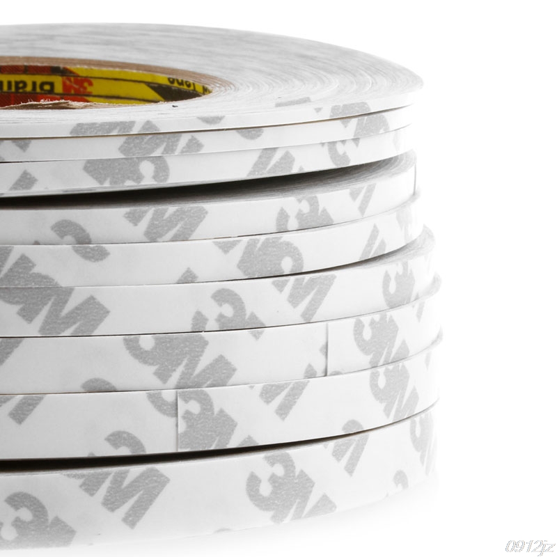 3M Strong Sticky Double Sided Adhesive Tape 2mm-10mm 50m Length For Home Hardware