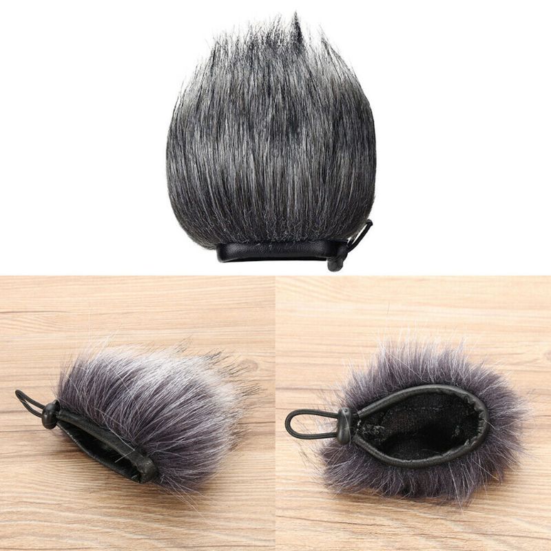 Pro Microphone Furry Fur Cover Outdoor Windscreen Reduce Wind Noise For Zoom H1