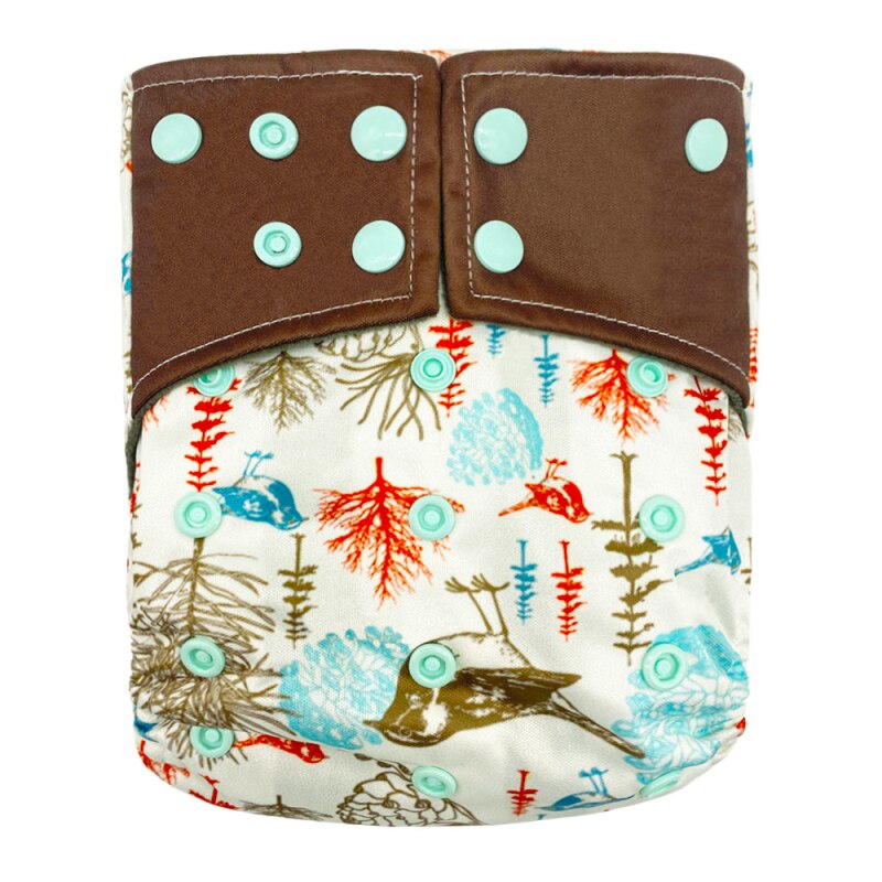 Wasbare Milieuvriendelijke Luiers Aanpassing & Hergebruik Luiers Geschikt Voor 0-2 Jaar Oud 3-15kg Babies: 02