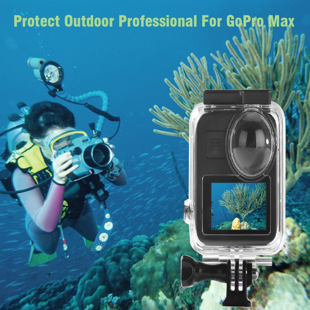 Accessoires Professionele Beschermende Behuizing 45Mm Onderwater Outdoor Installeren Waterdichte Case 360 Camera Voor Gopro Max
