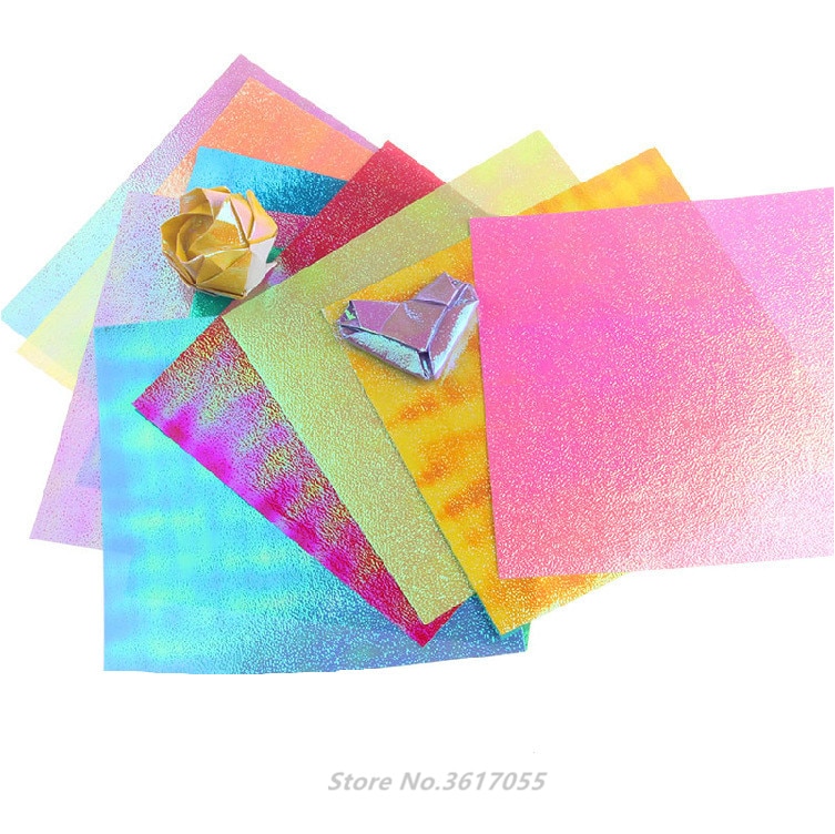 50pcs/set Square Shining Origami Paper DIY Craft Paper Kids Handmade DIY Scrapbooking Craft Decoration Year Xmas