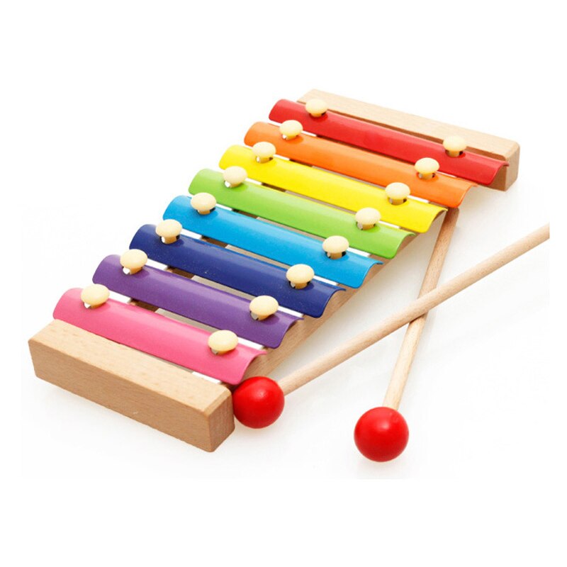 Houten Acht-Tone Piano Kloppen Piano Peuter Educatief Speelgoed Octaaf Percussie Muziekinstrument Speelgoed Vroege Educatief Speelgoed