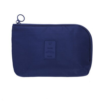 Borsa per accessori da viaggio borsa per Gadget portatile USB digitale organizzatore elettronico custodia per cellulare da viaggio borsa cosmetica Mobile: Dark Blue