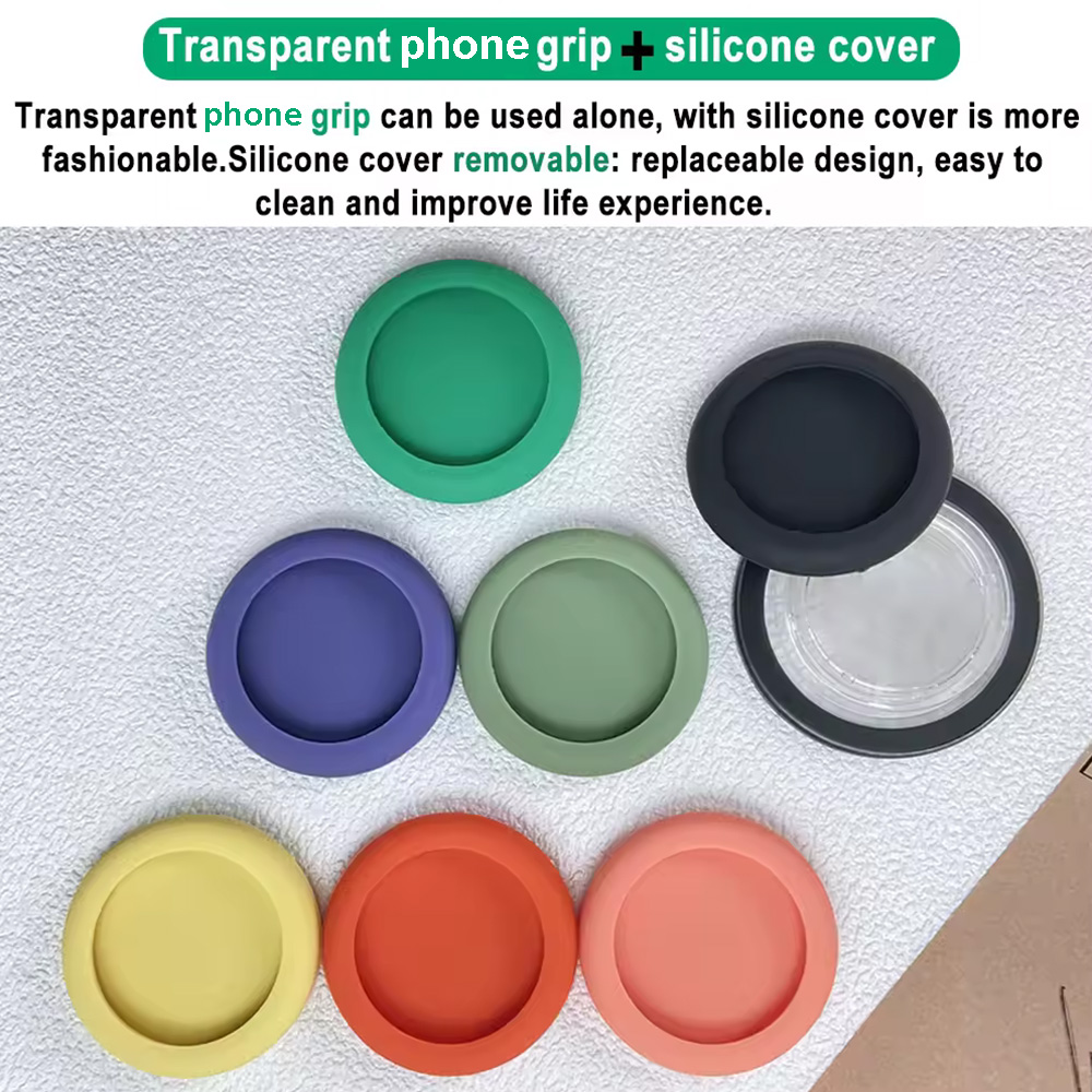 Grippopso Magnetic Cell Phone Holder Griptok Socket 360° With Silicone Cover For Magsafe Grip Finger Ring Holder Stand