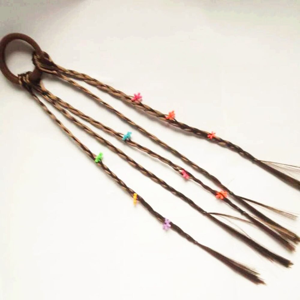 1pc børn paryk fletninger multi-farve mini klip børn elastikker hårbånd pige søde hår tilbehør koreansk stil hår reb: 8