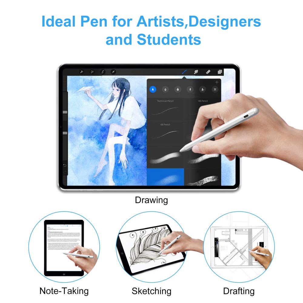 Touch pen stylus voor ipad pro 11 12.9 9.7 air 3 10.2 mini 5 active pencil zonder vertraging tekenpen voor apple pencil 2