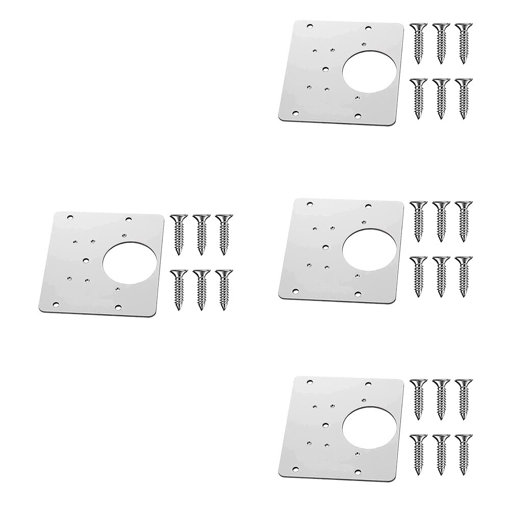 4pcs Hinge Repair Plate Kitchen Hinge Repair Plates Hinge Repair Kit for Cabinet