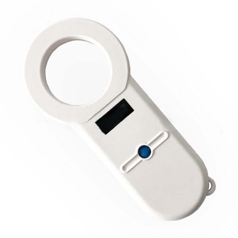 1pc White Universal 134.2Khz Handheld Animal Chip Reader Portable Pets Microchip Scanner for Dog Cat Horse