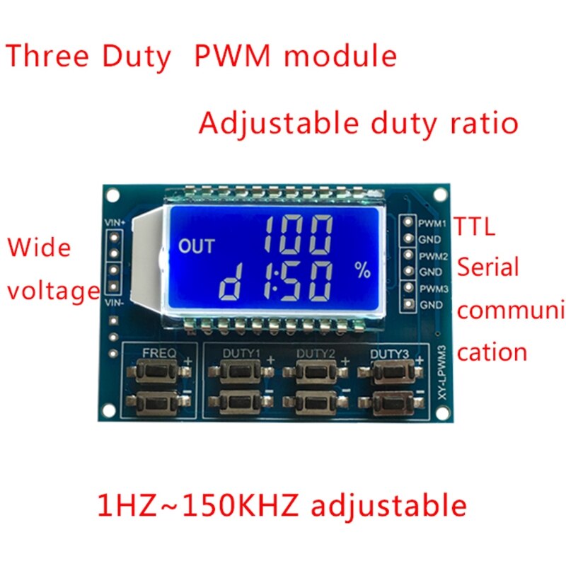 neue Signal Generator PWM Impuls Frequenz Pflicht Zyklus Einstellbare Modul LCD Anzeige