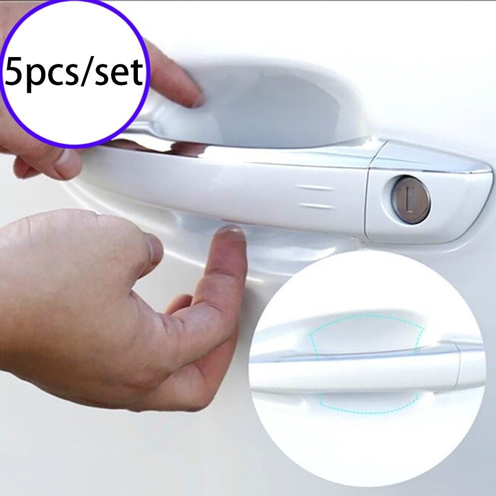 5 pièces universel Transparent voiture porte rayures Films poignée Protection autocollant Rav4 décoration Smart Fortwo style