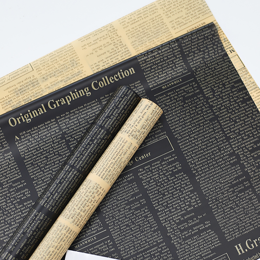 20 Blatt dünnes Geschenkpapier für englische Zeitungen im Vintage-Stil – Geschenkpapier für Blumenstrauß, Bastel- und Kunstwerke