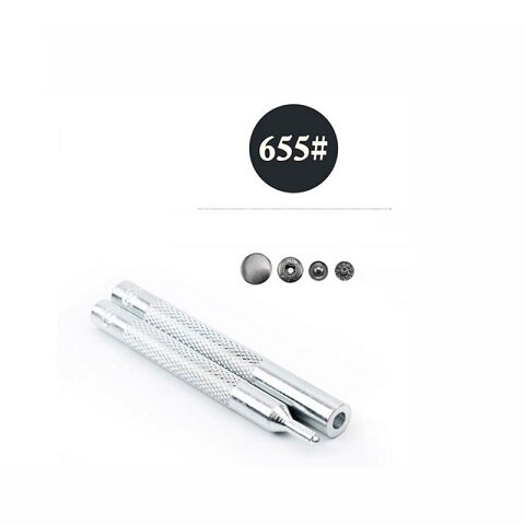 2pcs Leather Puncher Rivet Snap Button Setter Punching Die Base Groover Punching Tool Kit Leathercraft Hole Puncher 655#633#831: 655