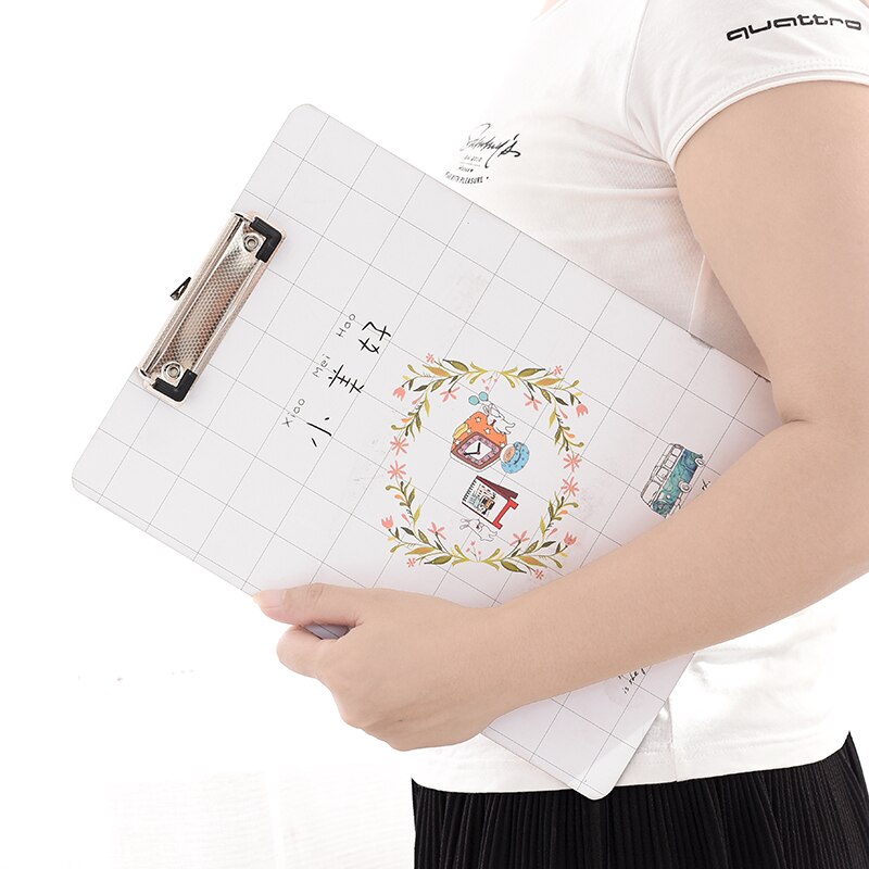 Cartoon A4 board clip student paper office folder board writing padded clipboard Mirui stationery random