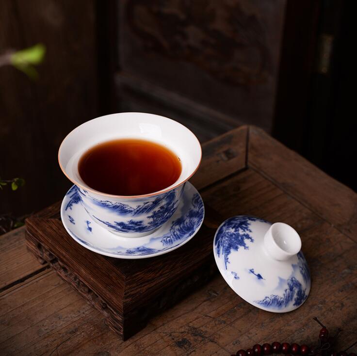 180ml kreativitet teservis gaiwan keramiska teserviser kung fu teceremoni skål teset tillbehör dekoration tillbehör hantverk