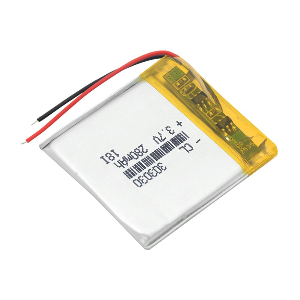 Polímero 303030 033030 3,7 V 280MAH batería de litio recargable con PCM para MP3 MP4 MP5 GPS auriculares de juguete eléctrico grabadora de voz