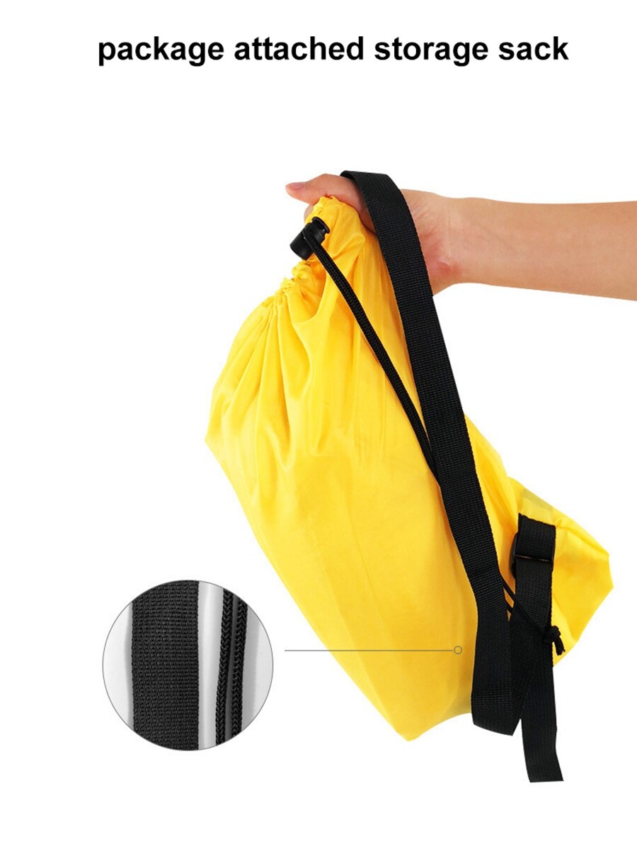 Canapé de plage gonflable, sac de couchage de plage, hamac à Air pliable, rapide, Camping, voyage