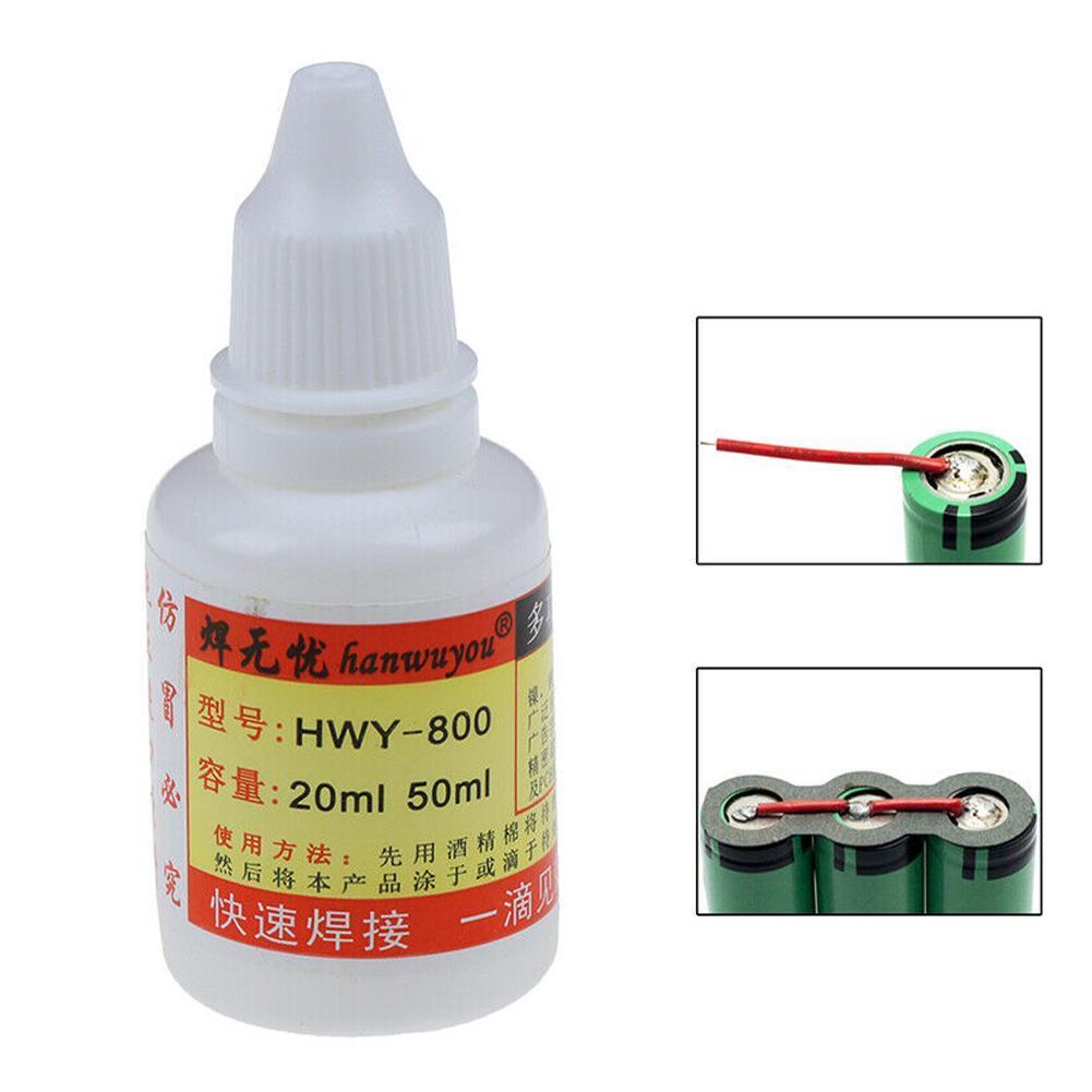 1pc 20/50ml stål flytende fluss loddepasta fluss flytende loddemetaller vannbestandig