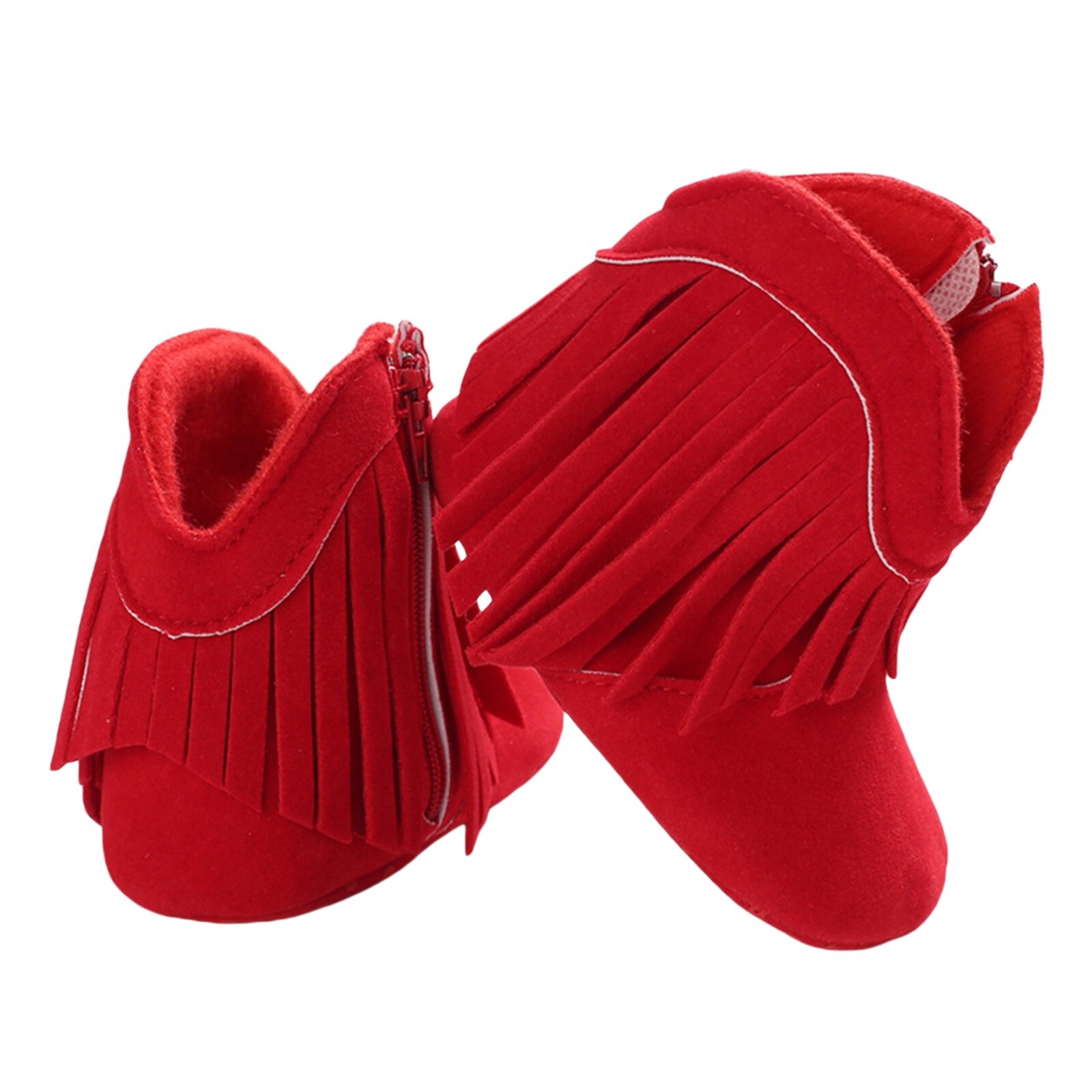 Bottes de neige pour filles, chaussures d'hiver à la , en coton, chaudes, avec pompon, pour bébés, premiers pas