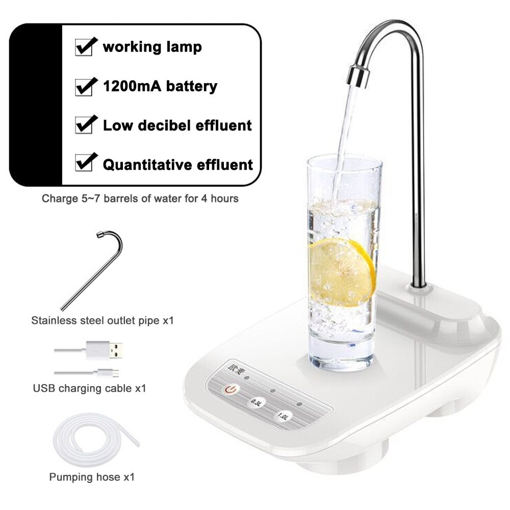 Household Automatic Electric Water Pump Button Dispenser Gallon Bottle Drinking Switch For Water Pumping Device 3 Gears1: new-4