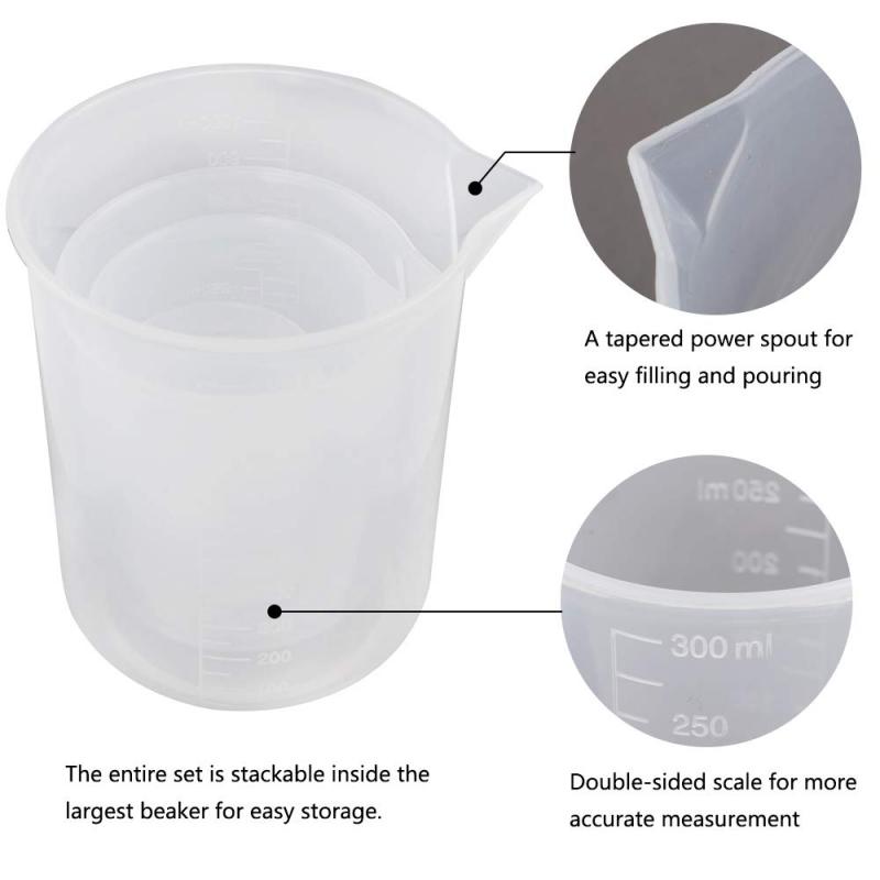 Cylindre de mesure en plastique 10/25/50/100/250/500ml, 1 pièce, cylindre gradué de laboratoire, tasse de mesure Standard pour laboratoire de chimie