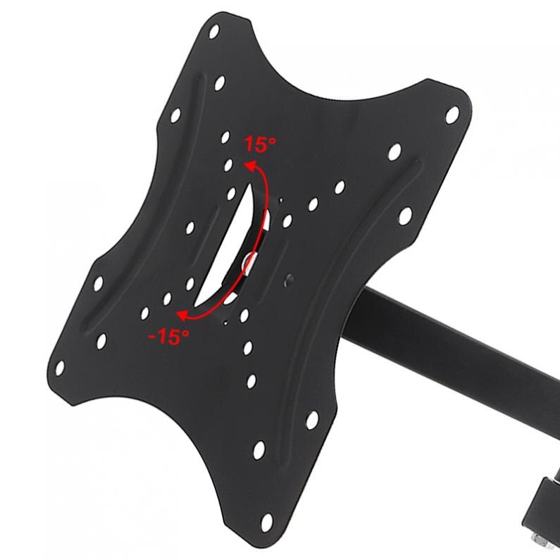 35KG Adjustable TV Wall Mount Bracket Flat Panel TV Frame 15 Degrees Tilt with Level for 14 - 42 Inch LCD LED Monitor Flat Pan