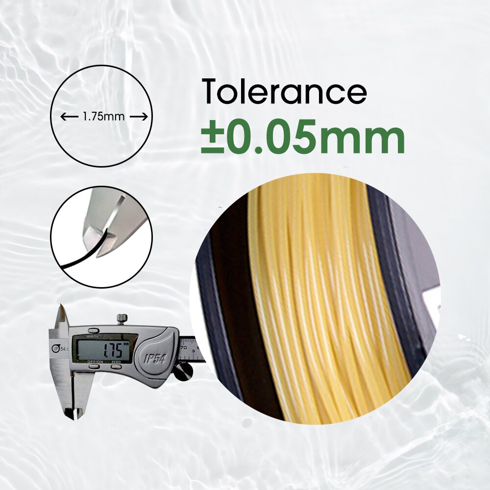 Esun vannløselig pva filament 3d skriver pva filament 1.75mm 0.5kg 1.1 lbs 3d utskrift filament støttemateriale til 3d skrivere