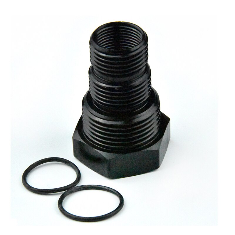 Oil Filter Thread Adapter 5/8-24 to 3/4-16 13/16-16 3/4NPT Black