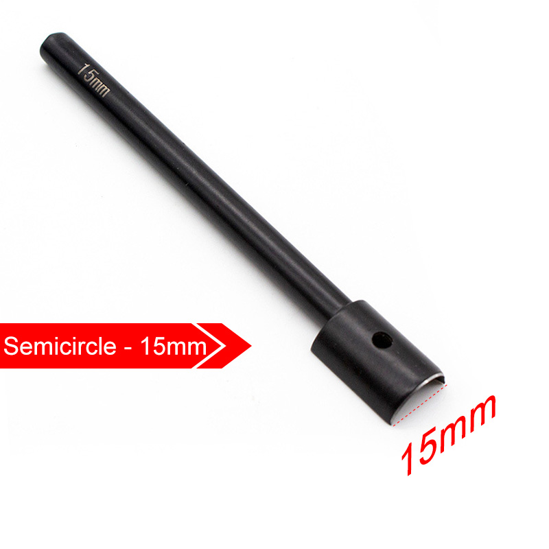 DIY Leder Gürtel Schwanz Schneiden Werkzeug Halbrunden Halbe Runde Scharf Messer V bilden Brieftasche Kreisbogen schlagen für Leder Handwerk: Halbkreis - 15mm