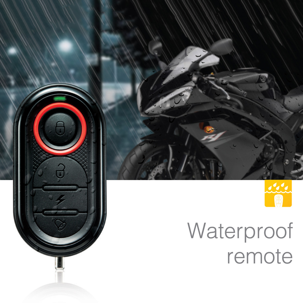 Original Steelmate 986E 1 manera alarma motocicleta Moto arranque remoto del motor alarma Moto protección con Mini transmisor para BULTACO