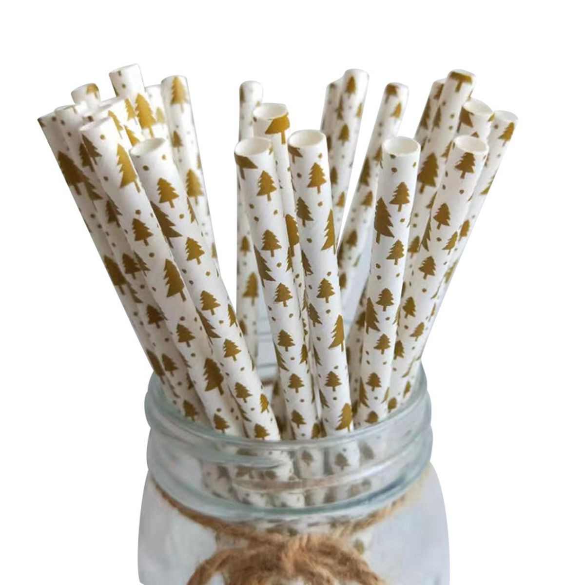 25 Stuks Kerst Papier Rietjes Sneeuwvlok Rietje Vrolijk Kerstfeest Decoraties Voor Bar Thuis Xmas Nieuwjaar Feestartikelen: D