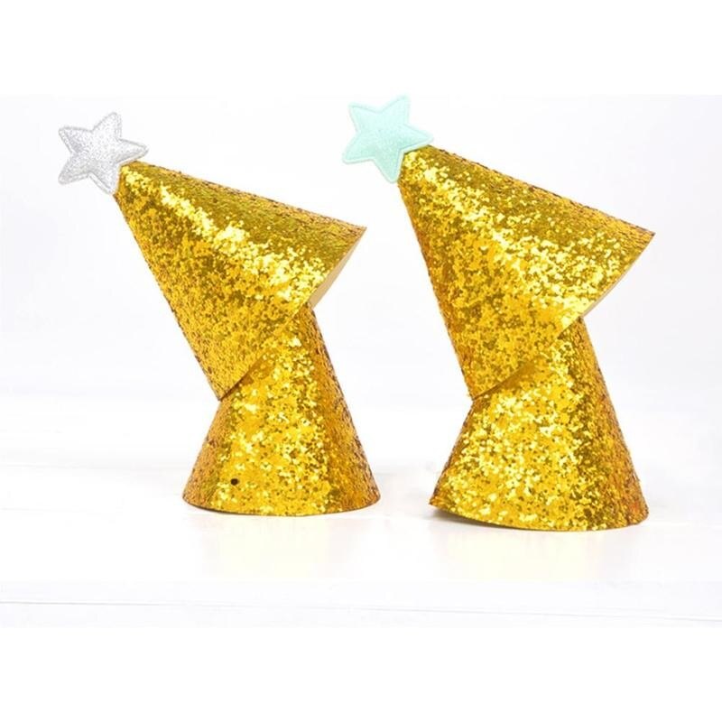 Glitter Cloth Glitter Party Hat Crown Hat 1pc Birthday Party Hat Glitter Hat For 2 3 Year Old Baby Boy Girl Birthday Party