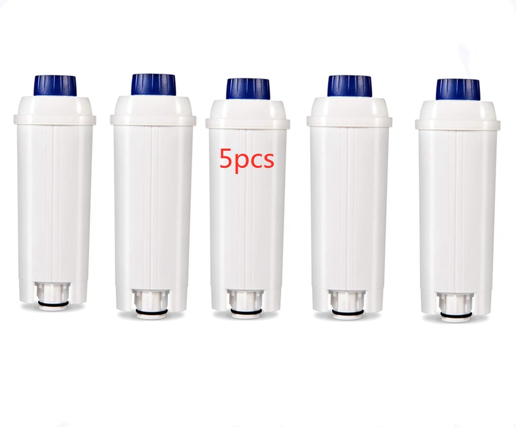 Compatible with Delonghi DLS C002 EC680EC800 Automatic coffee machine activated carbon softener replacement filter: 5pcs