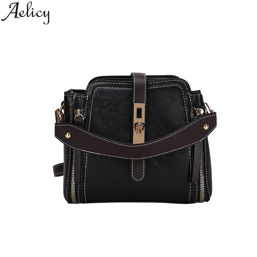 Aelicy Meisjes Kleine Pu Lederen Tassen Dames Messenger Bags Mode Effen Kleur Mobiele Telefoon Zak Portemonnee Pu Lederen Schoudertas