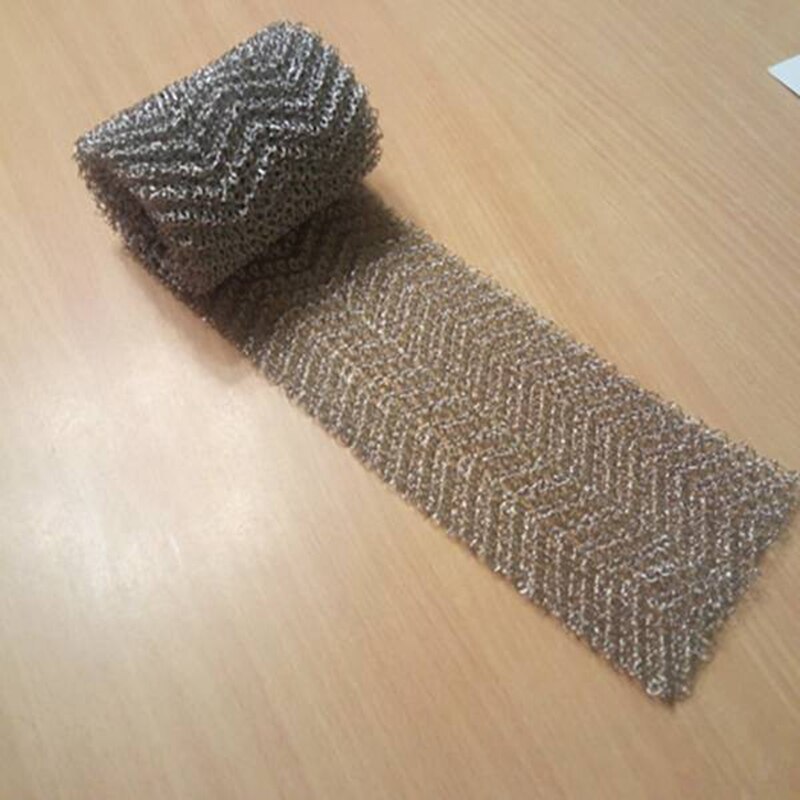 4 Meters 4-Wire SUS 304 Stainless Steel Mesh Woven Filter Hygienic Food-Grade Distilled Brewed Beer 100Mm Wide